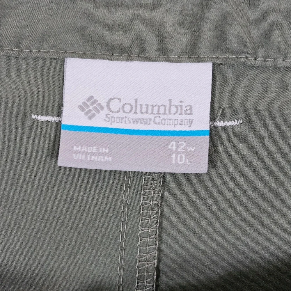 Columbia‎ PFG Mens Sage Green Performance Fishing Gear Shorts 42w FM1028 Stretch